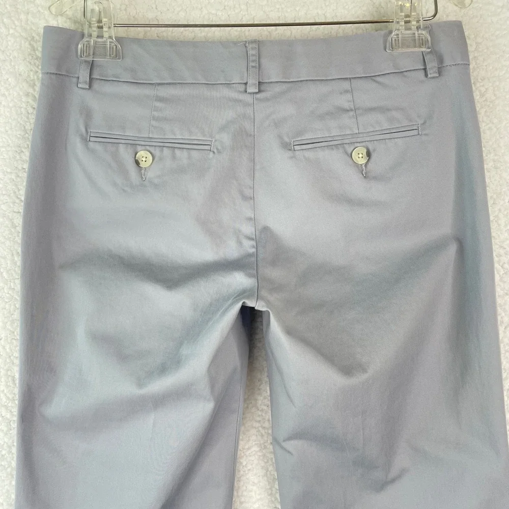 Express Editor Dress Pants Womens 4R Blue Gray Bootcut Mid Rise Work Trousers